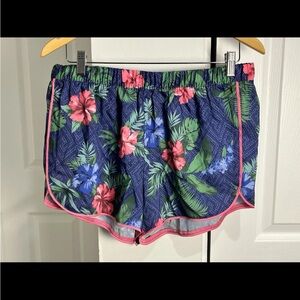 Tommy Bahama Sleep/Active Shorts Women’s L Tropical Palm Print Floral